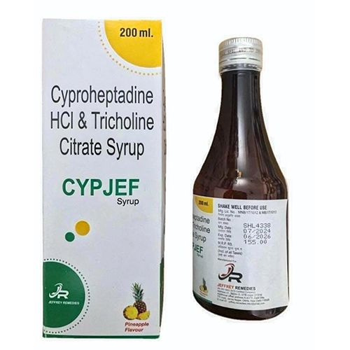 Cyproheptadine Hci And Tricholine Citrate Syrup - Drug Type: General Medicines