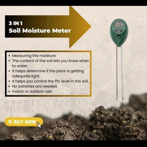 3 In 1 Soil Ph Moisture Tester