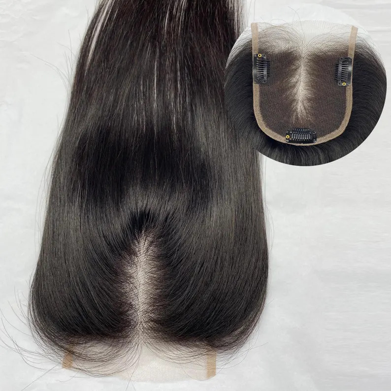 4x4" Lace Human Hair Toppers,natural Forehead Hairline Toppers For Women Hair