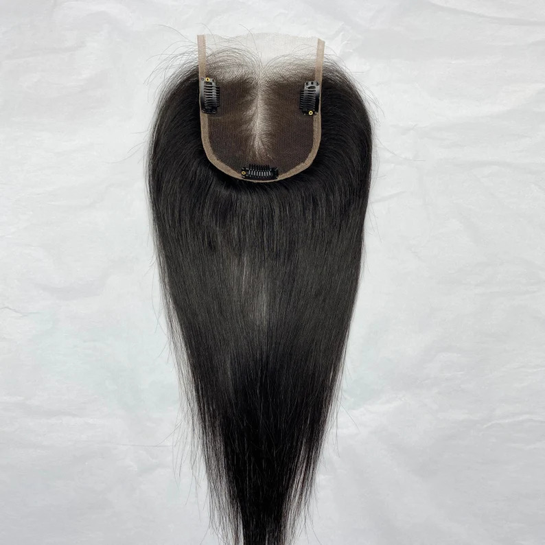 4x4" Lace Human Hair Toppers,natural Forehead Hairline Toppers For Women Hair