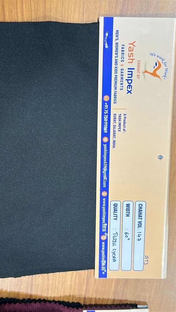 Twill Lycra - Fabric Capacity: Bulk Supply Available