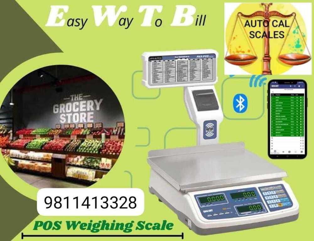 Pax Pos Series Bill Printer Scale - Capacity Range: 10-50Kg  Kilograms (Kg)