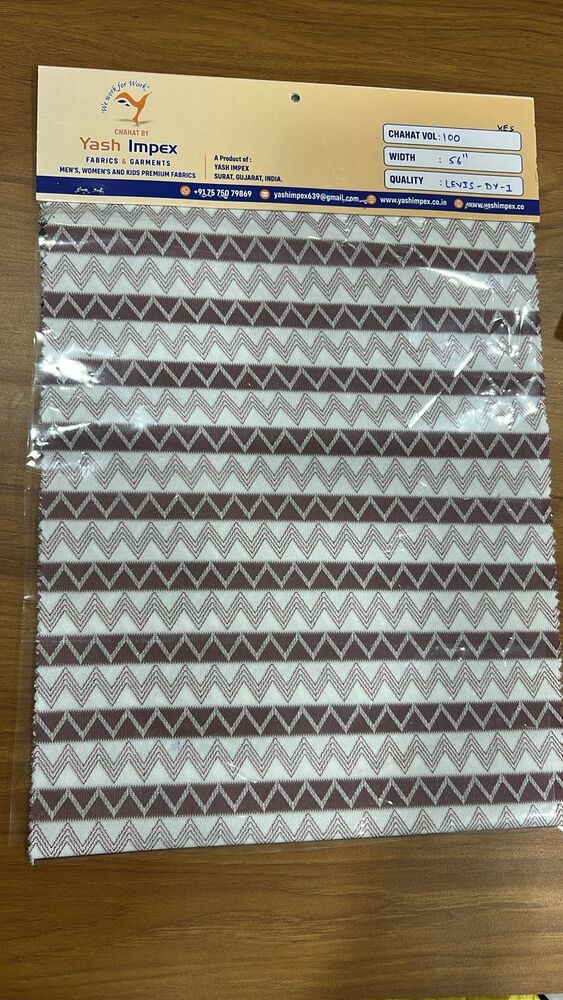 Levis Dyed Polyester Fabric - Fabric Capacity: Bulk Production Available