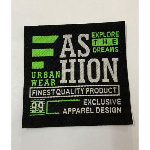 30Gsm Printed Cotton Woven Label - Color: Multicolor