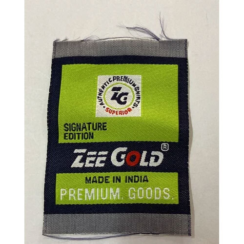 80GSM Printed Cotton Woven Label - Cotton Material, Multicolor Design, Rectangle Shape, Hot Melt Adhesive, Adhesive Sticker for Cloth | Versatile Printing Options