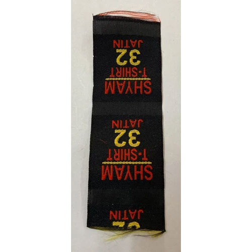 35GSM Printed Cotton Woven Label - Cotton Material, Rectangle Shape, Multicolor Design | Hot Melt Adhesive, Adhesive Sticker for Cloth Use