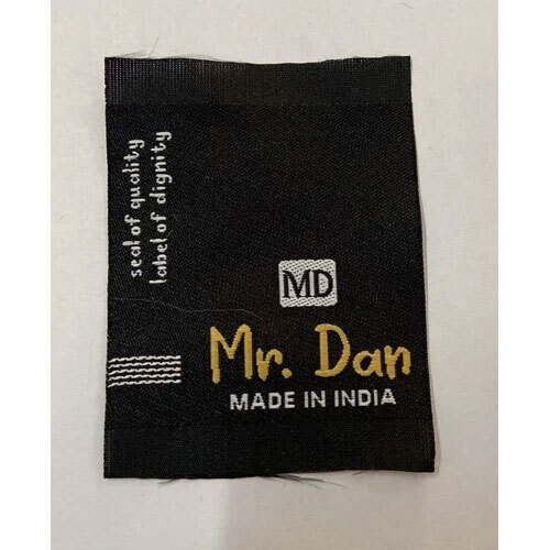 45GSM Printed Cotton Woven Label - Cotton Fabric, Rectangle Shape, Multicolor Design | Hot Melt Adhesive, Plain Style, Adhesive Sticker for Cloth