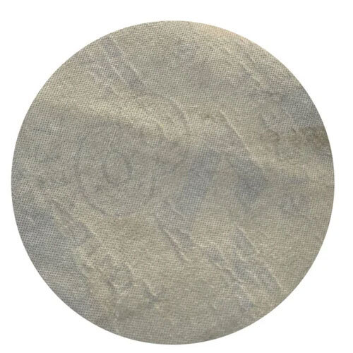 Round Printed Cotton Woven Label - Cloth Material, Round Shape, White Color, Adhesive Sticker | Designed for Easy Application on Fabrics