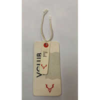 Printed Kraft Paper Garment Tag - Cloth Material, Rectangular Shape, Multicolor Design, Hot Melt Adhesive Tape, Adhesive Sticker Use