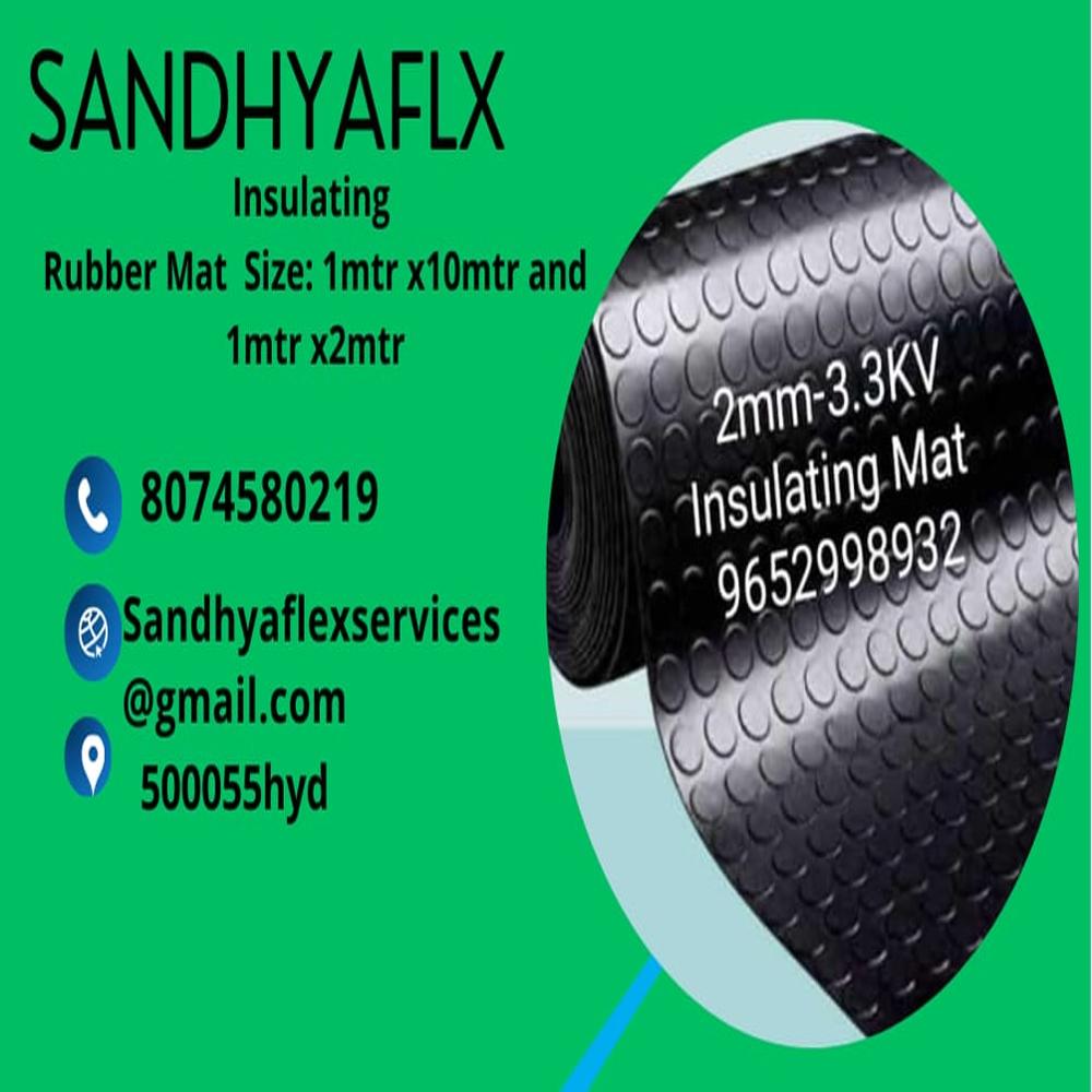INSULATING RUBBER MAT 1X2 MTR 2MM THICKNESS
