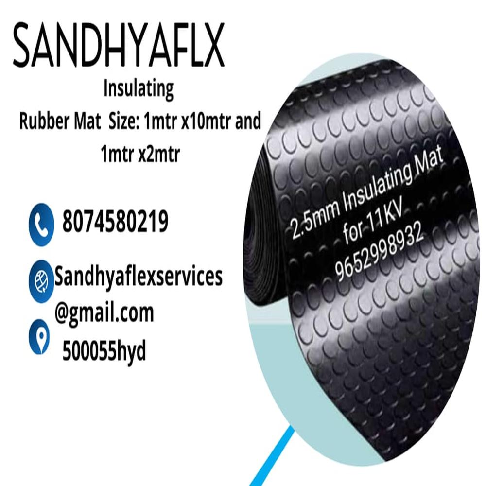 INSULATING RUBBER MAT 1X2 MTR 2MM THICKNESS