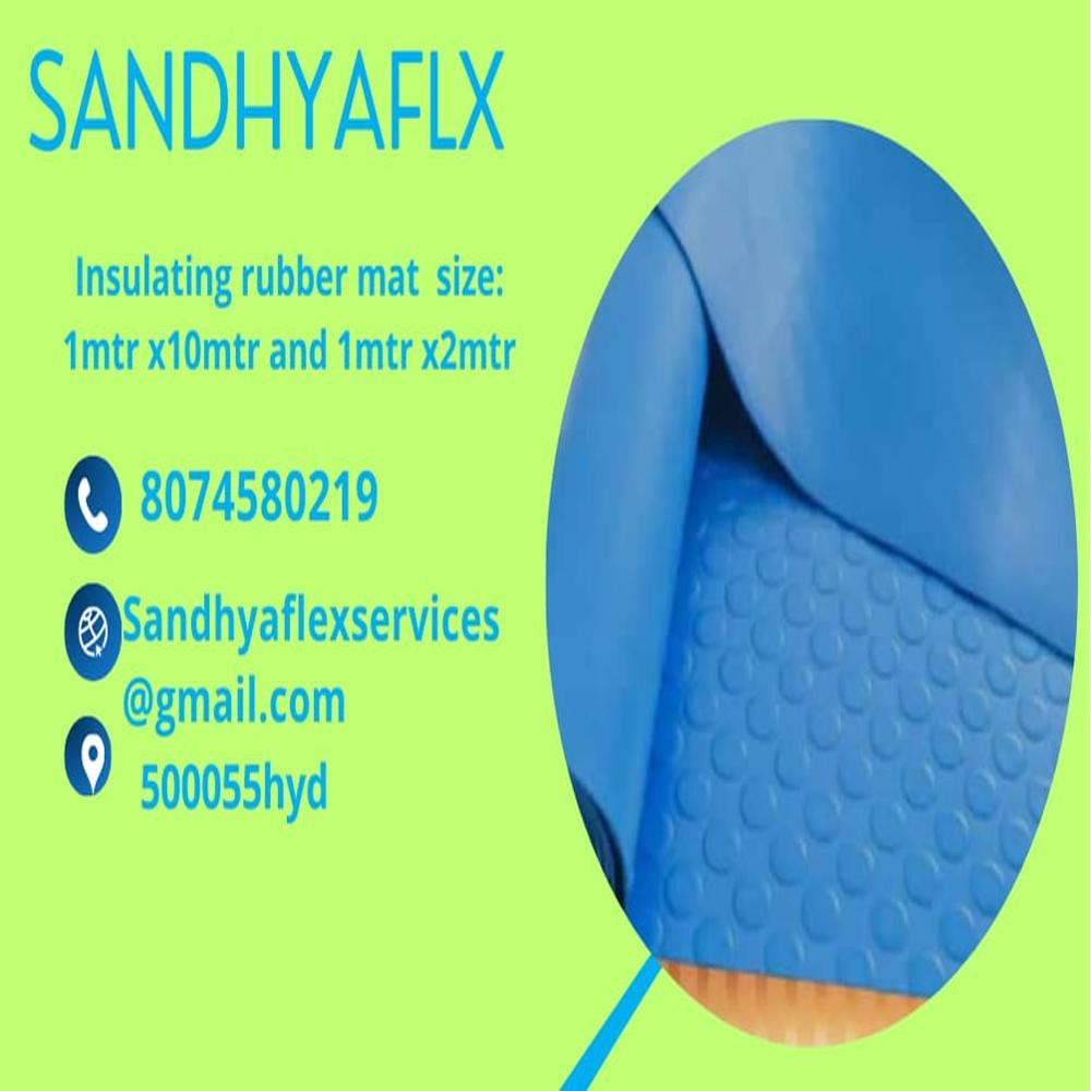 INSULATING RUBBER MAT 1X2 MTR 2MM THICKNESS