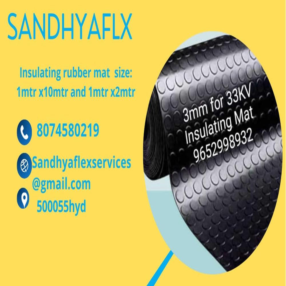 INSULATING RUBBER MAT 1X2 MTR 2MM THICKNESS