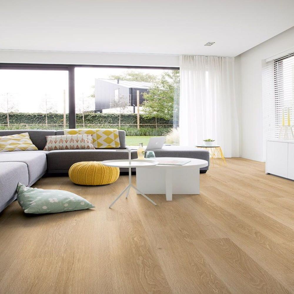 Matte Laminate Flooring - 8mm Thickness, 181mm Width | Brown Color, Anti-slip Feature, Natural Aesthetic