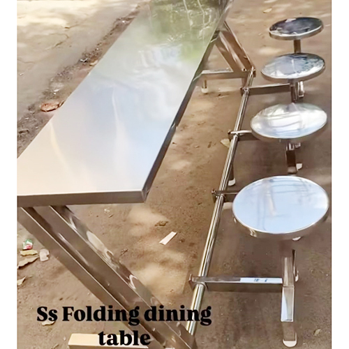 Ss Folding Dining Table - Color: As Per Requirement