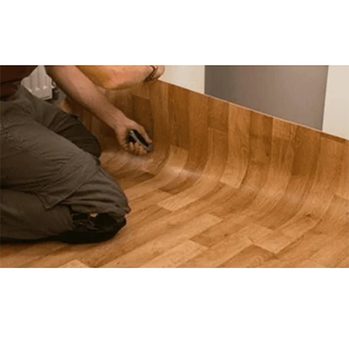 Teak Wood Brown Vinyl Flooring Services