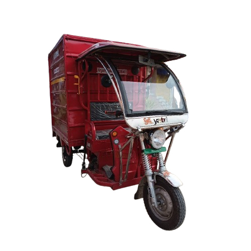 Red Colour Yatri E Cart With Container Body