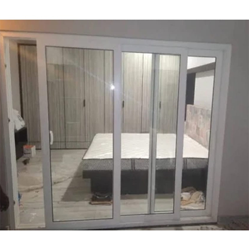 Frosted Glass Upvc Sliding Window - Color: As Per Availability