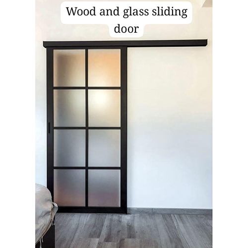 Wood And Glass Sliding Door - Application: Interior