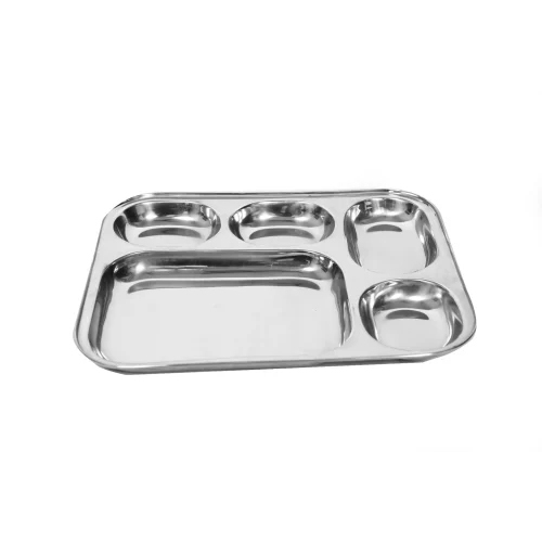 Stainless Steel Compartment Party Plate
