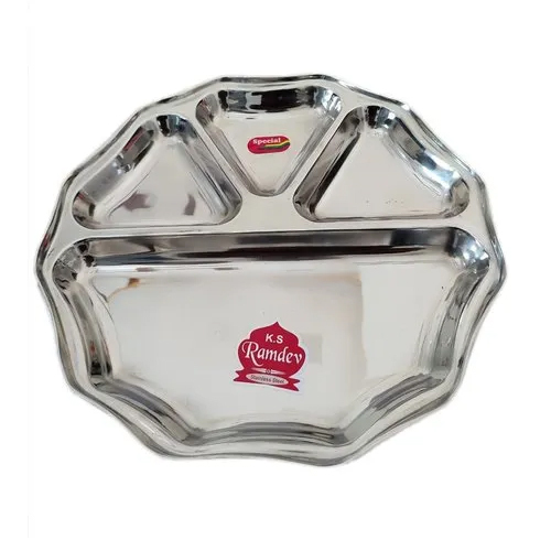 Stainless Steel Gujarati Plate
