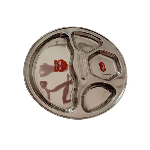 Round Stainless Steel Dinner Plate