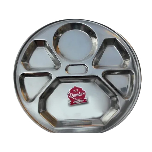 Glossy Stainless Steel Bhojan Thali