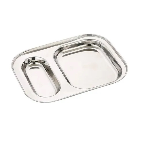 Stainless Steel Pav Bhaji Plate