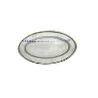 Steel American Mess Tray - 0.6 Millimeter Stainless Steel, Silver Color , Rust-proof With Polished Surface And Single-ply Base