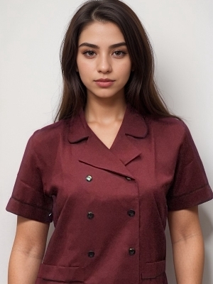 Nurse Dress ND 201 Maroon