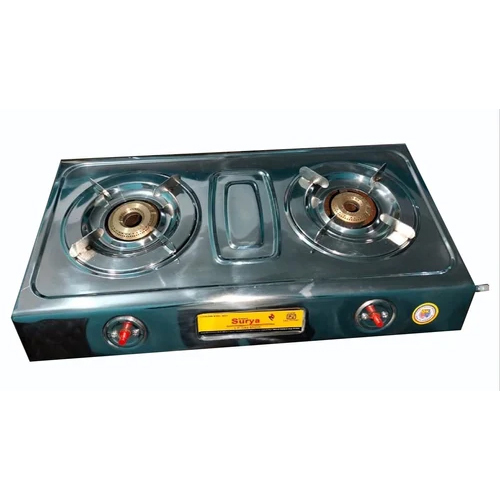 Two Burner Surya Gas Stoves - Ignition Type: Manual