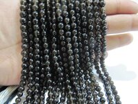 Natural Smoky Quartz Round Plain Smooth 5 to 6mm best Quality Beads
