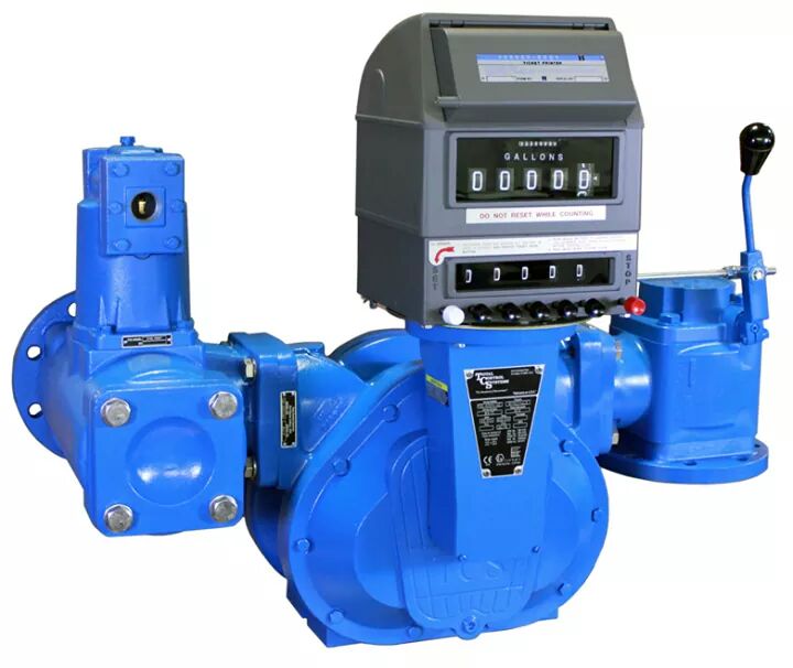 Mechanical Preset Flowmeter - Color: Blue