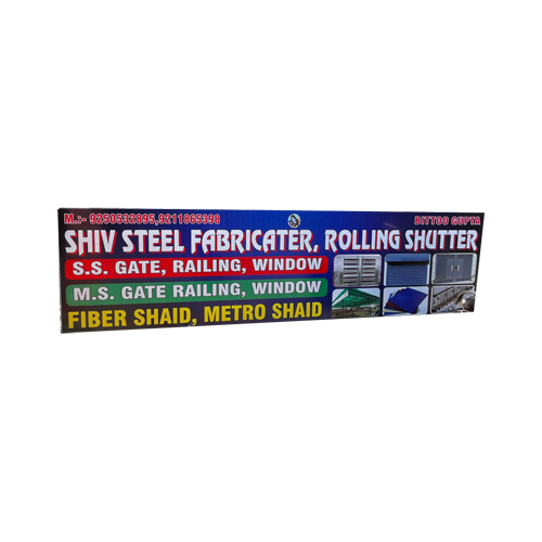 Front Lit Board Printing Service - Mild Steel Frame, Variable Dimensions, Powder Coated Finish, Led Illumination, Ideal For Advertising Banners, Events, Exhibitions, Wall/stand Mounting