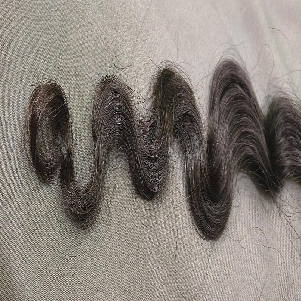 Temple Hair Raw Kinky Curly Human Hair Extensions - Color: Natural Black