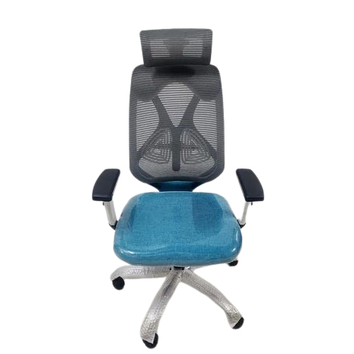 Office Sky Blue High Back Chair