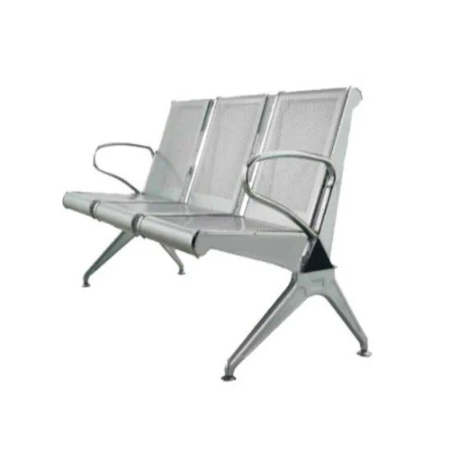 Ss 3 Seater Waiting Chair - Color: As Per Requirement