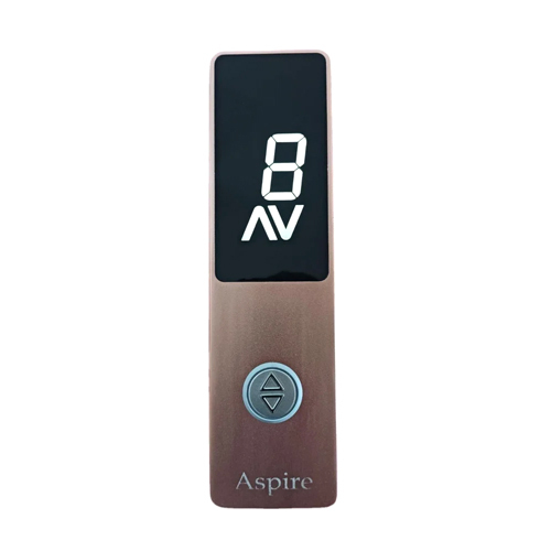 Aspire Elevator Button - Color: Silver