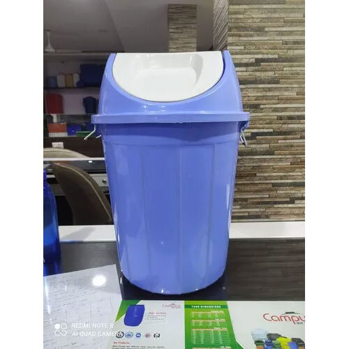 30 LTR SWING DUSTBIN - Plastic PVC, 30 Ltr Capacity, Blue & Green Colors | Polished Surface, 1 Year Warranty on Quality