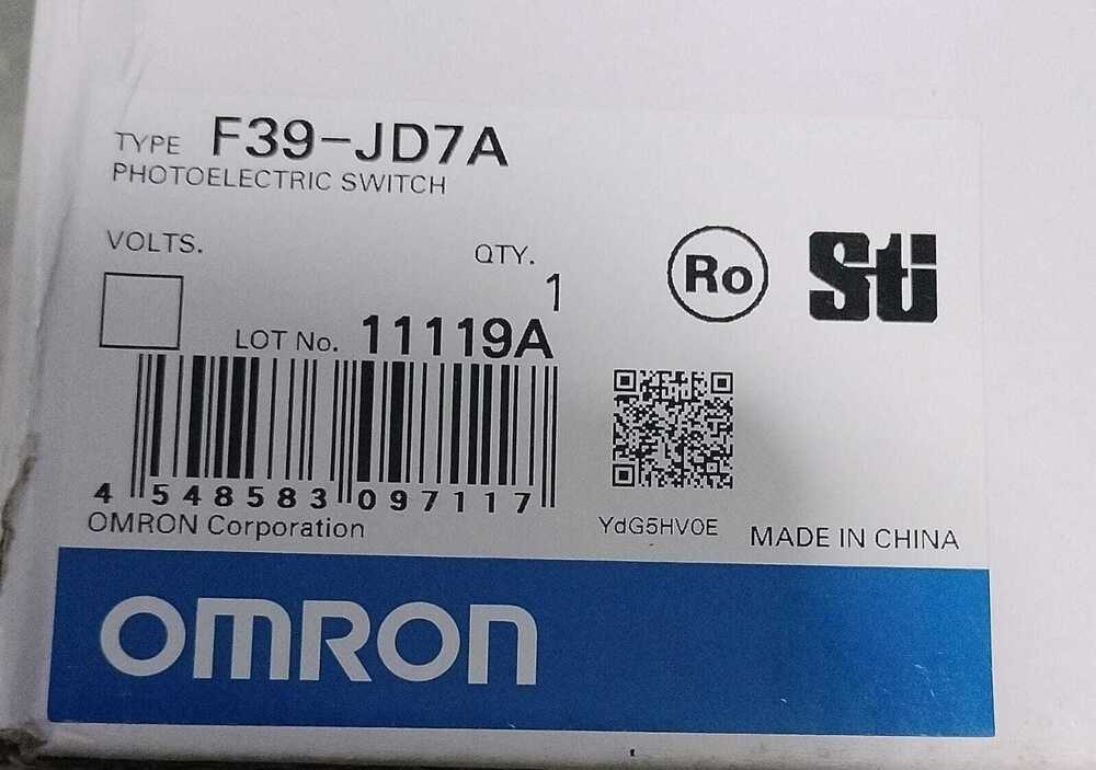 OMRON PHOTOELECTRIC SENSOR, F39-JD7A,F39-JD3A,FH-SC21R