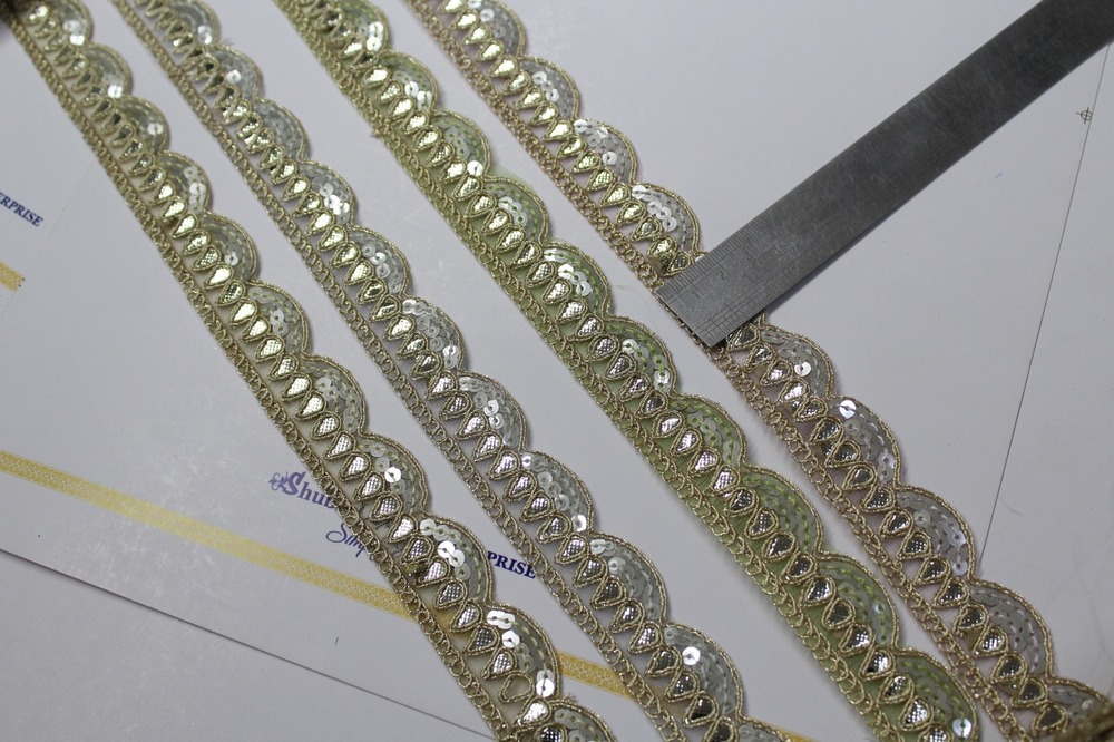 Fancy Cutwork Lace - Color: Golden Shade
