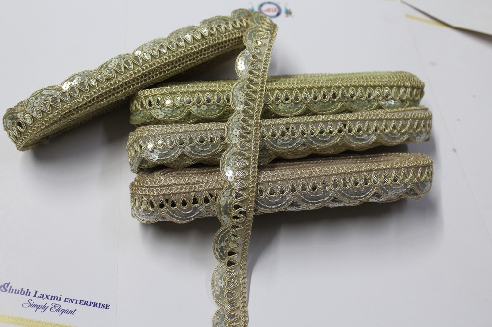 Fancy Cutwork Lace - Color: Golden Shade