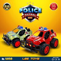 36  Pcs Police Patrol Car - Age Group: 2-5
