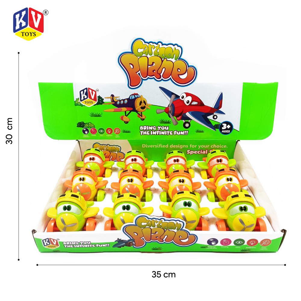 12 Pcs Cartoon Plane (425)