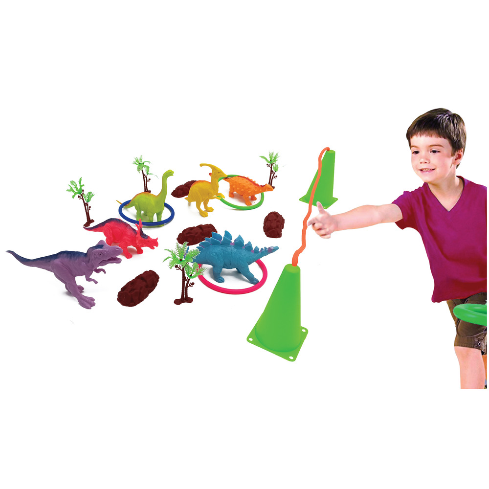 6 Pc Dinosaurs With Ring (356)