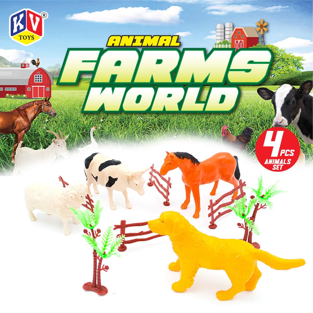 4 Pc Farm Animal  (314)