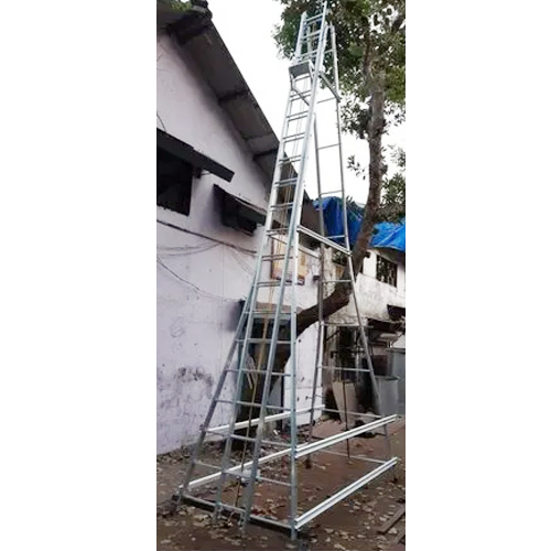 Small Wheel Aluminium Telescopic Tower Ladder