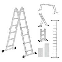 Aluminium Baby Ladder - 10 Ft Lightweight Aluminium Step Ladder | Industrial Use, Durable Structure, Easy To Transport At 20kg