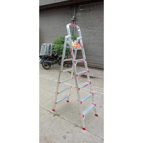 Aluminum Two Side Step Ladder - Feature: High Quality