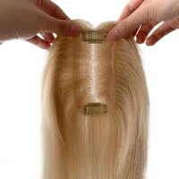 Mono Lace Base Hair Topper Brown Human Hair Extension